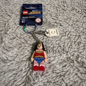 LEGO Super Heroes Keychain with Red and Blue